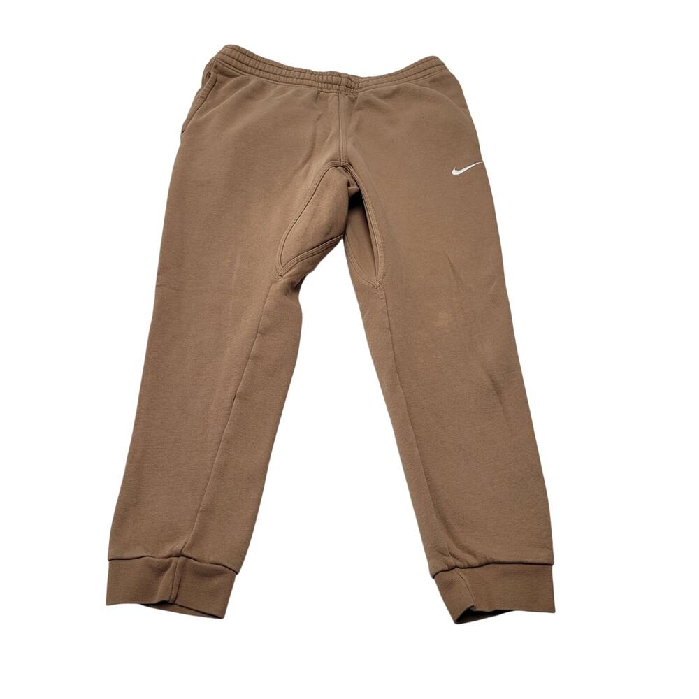 Nike Sportswear Club fleece jogger tapered sweats sweatpants tan large
